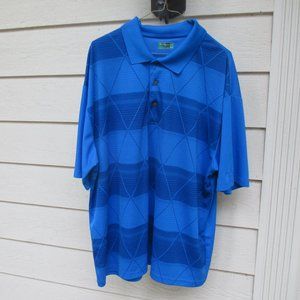Men's Ben Hogan Blue Preformance polo style golf shirt XXL  2XL